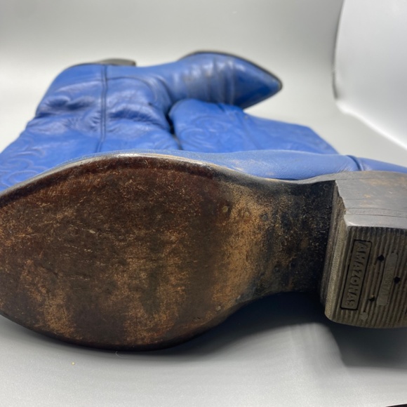 Vintage Rodeo Queen Tony Lama Royal Blue Cowgirl Boots size 7.5 - Picture 2 of 8